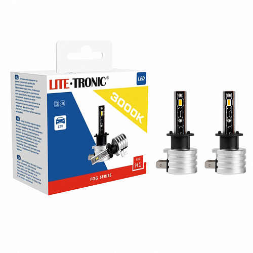 Светодиодная лампа H1 LITE-TRONIC FOG LED 3000K 12V H1FSLEDX2 2шт