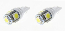 Светодиодные лампы T10 (W5W) 24V 5050 5 SMD LED White Lumen 2шт