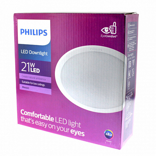 Светильник Philips 59469 MESON 175 21W WH recessed LED (21Вт, 1500Лм, 4К)