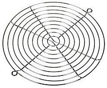 Решетка для вентилятора 172x150мм металл FG-17