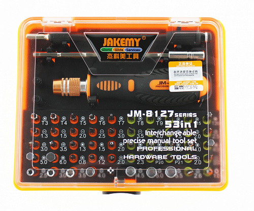 Отвертка с насадками Jakemy JM-8127 (53 предмета)