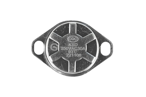 Термостат KSD-302T 93С 250В 20A с кнопкой