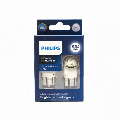 Светодиодная лампа W21/5W Philips X-tremeUltinon LED White gen2 12/24V 11066 XUWX2   