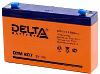 Аккумулятор свинцово-кислотный Delta DTM 607 (6V, 7Ah)