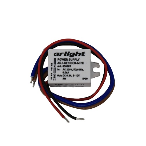 Блок питания Arlight ARJ-KE10300-MINI (3W, 300mA, 5-10V, IP20) Уценка