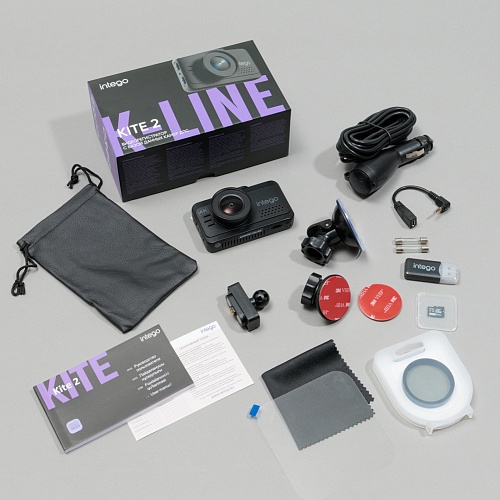 Видеорегистратор Intego KITE 2 с картой памяти 32GB