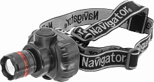 Фонарь налобный Navigator NPT-H03-3AAA (CREE 1Вт, до 50м, до 16ч, 3 режима) 1 Повреждена упаков