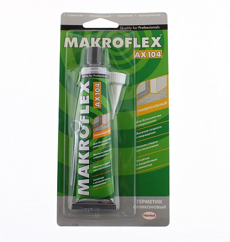 Герметик силиконовый Makroflex AX104 универсал. прозрачный (85 мл)