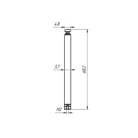 Антенна телескопическая D5mm 67-230mm AST-2