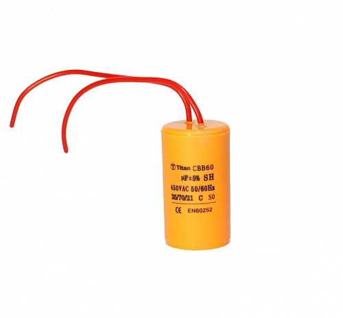 CBB60-K   8.0мкФ*450В(пусков.) ГИБКИЕ ВЫВОДЫ, Конденсатор