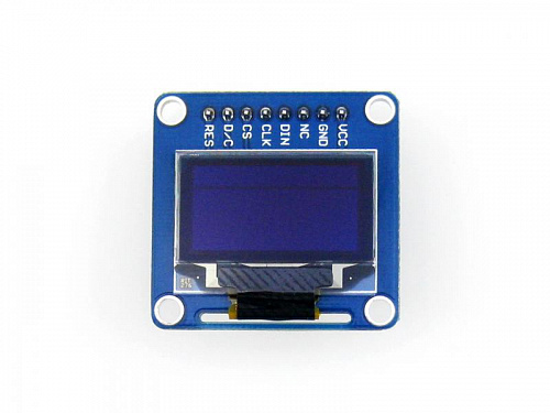 Дисплей OLED 0,96" 128x64 SPI SSD1306 (7 контактов) белый, для Arduino 