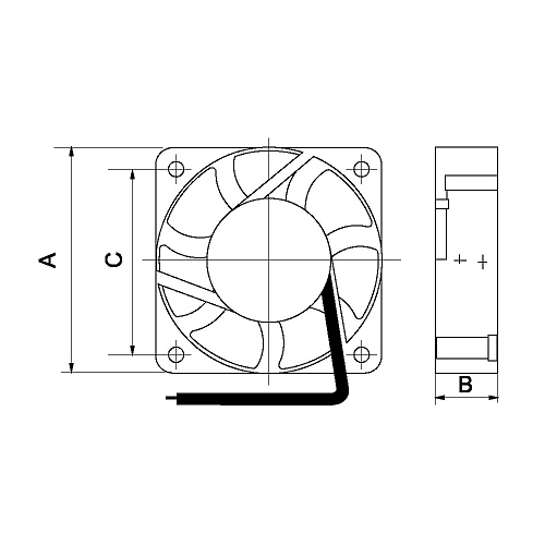 Вентилятор Tidar RQD 5010HS 50x50x10 0,09А 24V