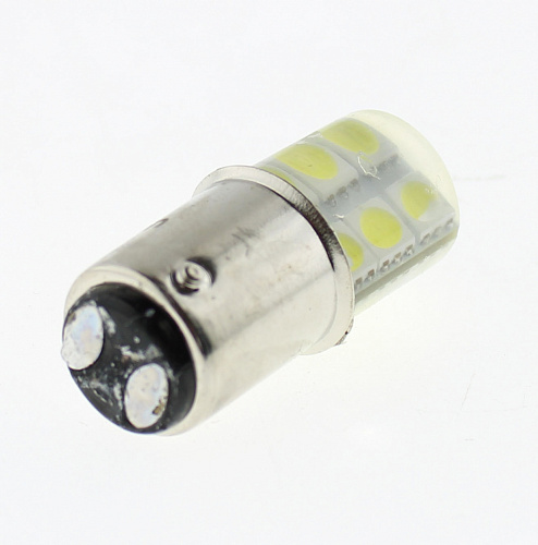 Светодиодная лампа P21/5W (BAY15d) 12V 5050 12 SMD Sil LED White Lumen