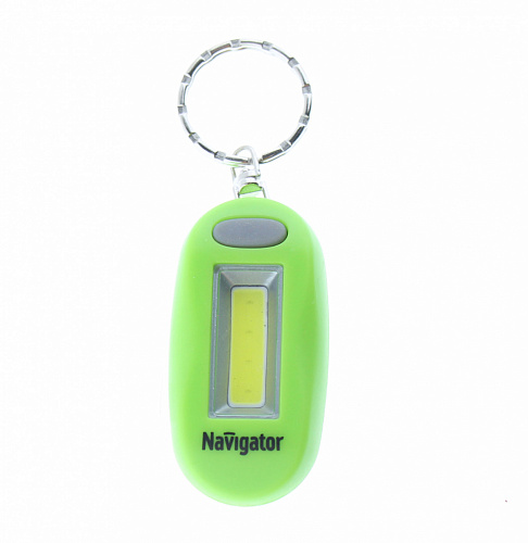 Светодиодный фонарик-брелок Navigator NPT-KC05-G-2CR2032 брелок.пласт.1СOB LED(1Вт),3 реж,зел