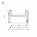 Профиль накладной ARH-WIDE-H16-2000 ANOD (2000х24,5х15,5мм)