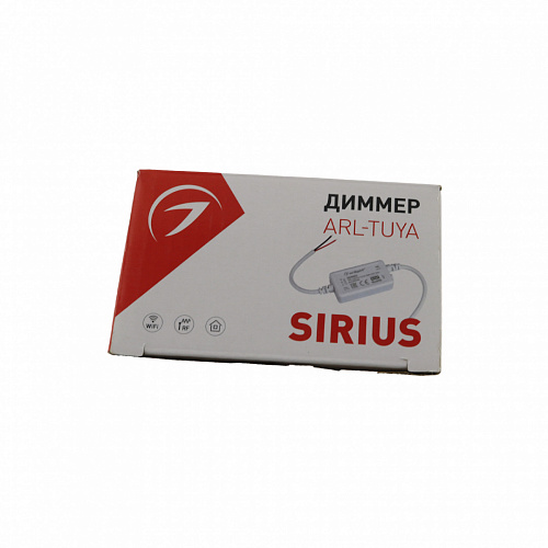 Диммер ARL-SIRIUS-TUYA-DIM-SUF Slim (DIM, 12-24V, 1x6A, 72-144W, 2.4G)