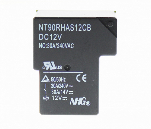 NT90-RHAS-DC12V-C-B-0.9  12VDC, 30A, 1A, Реле электромагнитное NT90-RHAS-DC12V-C-B-0.9  12VDC, 30A, 1A