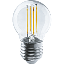 Лампа "шар" Navigator NLL-F-G45-7-230-4K-E27 Filament