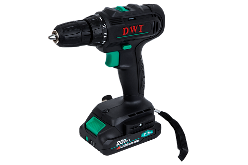 Аккумуляторная дрель-шуруповерт 30Нм DWT ABSP-20 NF-2 BMC