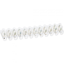 Колодка Navigator NTB-UPE-S12-5/WH зажимная винтовая, 1.5-6.0мм2, 5А