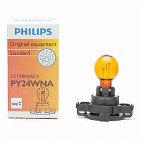 Автолампа накаливания PY24W Philips 12V 24W PGU20/4  1