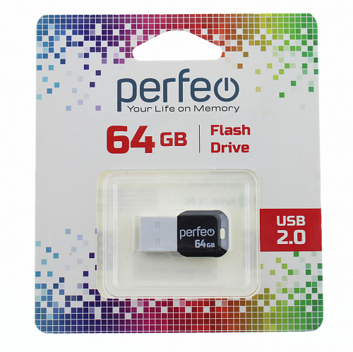 Карта памяти Perfeo USB 64GB M02 White