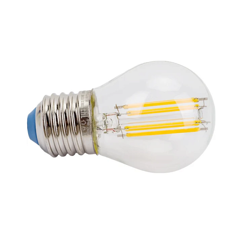 Лампа диммируемая филаментная Uniel LED-G45-5W/WW/E27/CL/DIM GLA01TR светодиодная UL-00002868