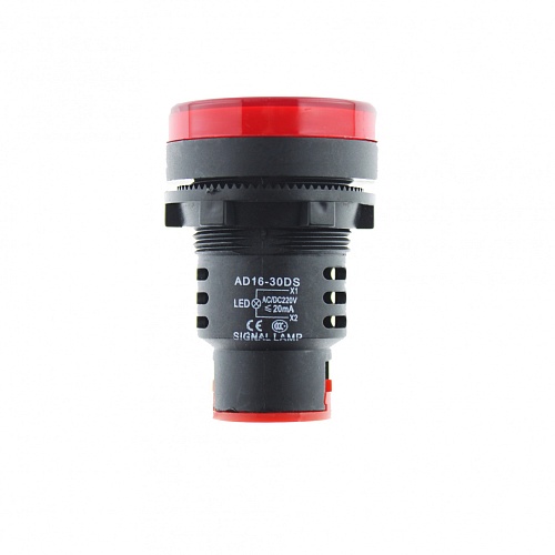 Индикатор ARG2-28FP-W-R220 (AR-AD16-30DS) красная 220В