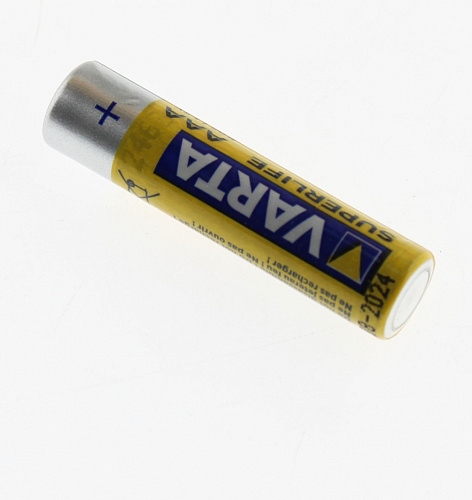 Батарейка Varta SUPER LIFE (Солевая, AAA, R03, 4BL, 1.5V)