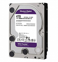 Жесткий диск Western Digital 4Tb WD Purpl,3.5", SATA III, 6 Гбит/с, 5400 об/мин, кэш память - 256 МБ