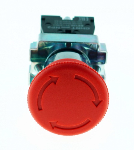 Кнопка управления красн. "Грибок" NP2-BS545 1НЗ+1НО с фикс.