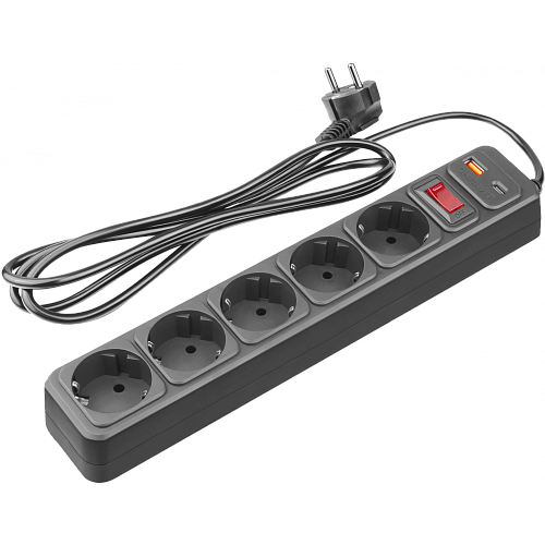 Удлинитель OSP-USB-05-180-ESC-3х0.75-BL