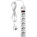 Удлинитель OSP-USB-05-180-ESC-3х0.75-WH