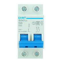 Выключатель автоматический DZ47-60 2P C25 