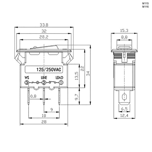 Брейкер M116-B120 20A