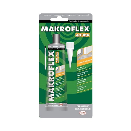 Герметик силиконовый Makroflex AX104 универсал. прозрачный (85 мл)