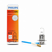 Галогенная лампа головного света H3 Philips Vision+30% 3200K 12V 55W PK22s 12336PRC1 1