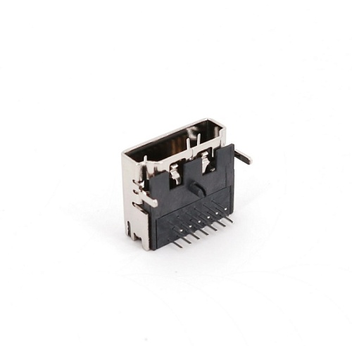 HDMI-DIP-F-19pin гнездо на плату угловой, Разъём