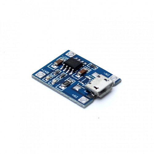 Модуль заряда Li-Ion АКБ на базе TP4056 microUSB (5В 1А) для Arduino 