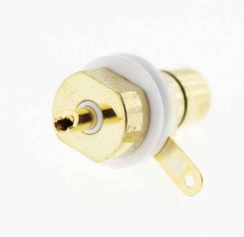 RCA гнездо на панель N1033 (GOLD) чёрный, Разъём