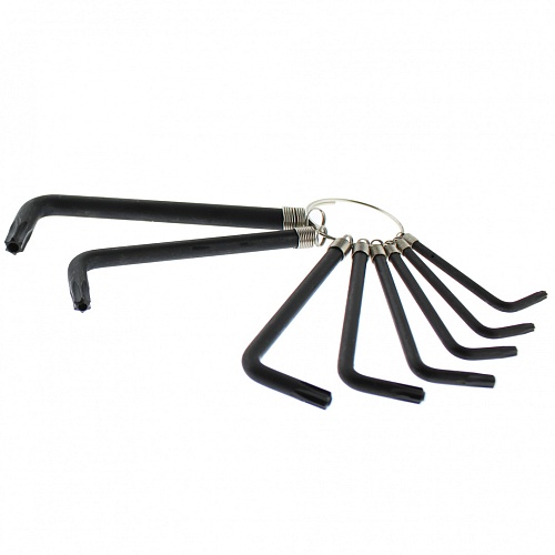 Ключи КУРС "Torx" , T9-T40 набор на кольце (8шт) 