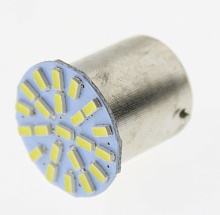 Светодиодная лампа P21W (BA15S) 12V 1210 22 SMD LED White Lumen