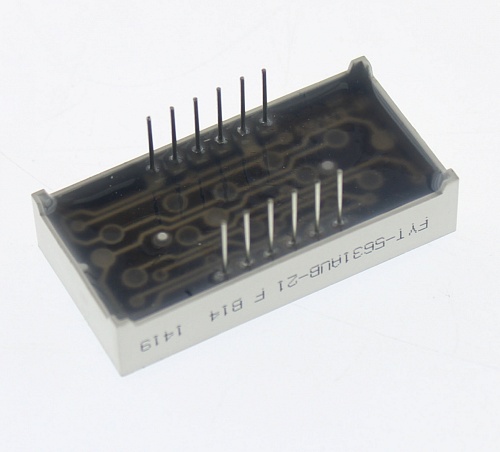 Светодиодный индикатор LED B 3DIG CA FYT-5631AUB-21