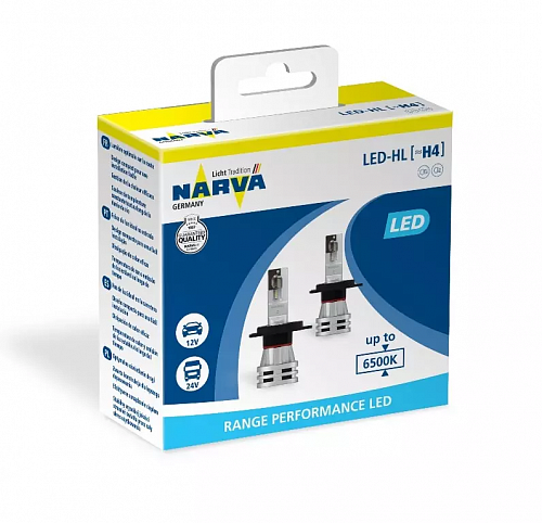 Светодиодная лампа H4 Narva Range Performance LED-HL 6500K 12/24V 18032 2шт