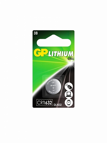 Батарейка GP CR1632 (Lithium, LI/MNO2, CR1632, 3V)