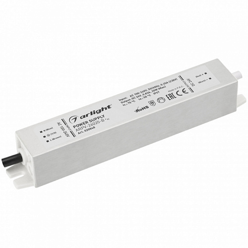 Блок питания Arlight ARPV-24020-B (24V, 0.8A, 20W, IP67)