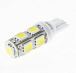 Светодиодная лампа T10 (W5W) 24V 5050 9 SMD LED White Lumen