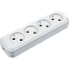Колодка для сетевых удлинителей Navigator NCA-BL01-04-X-WH 4гн б/з АБС пластик белая