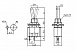 Тумблер MTS-101 on-off 3A 2P