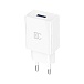 Зарядное устройство BC C62 (18W, USB-A, USB-C, QC3.0, PD,2 порта) белый